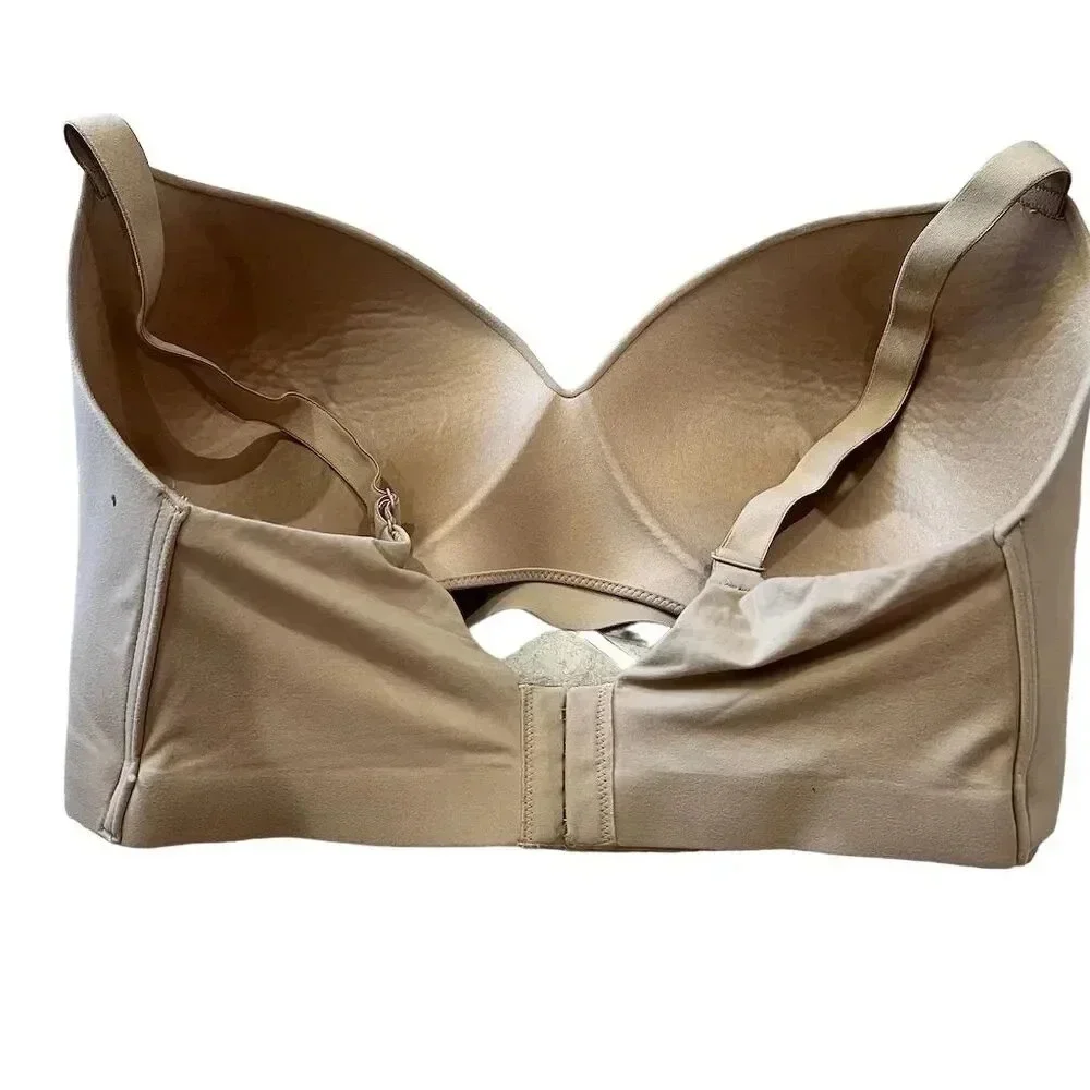 Soma Enbliss Wireless‎ T-Shirt Bra 40DDD Beige Lightly Lined Adjustable